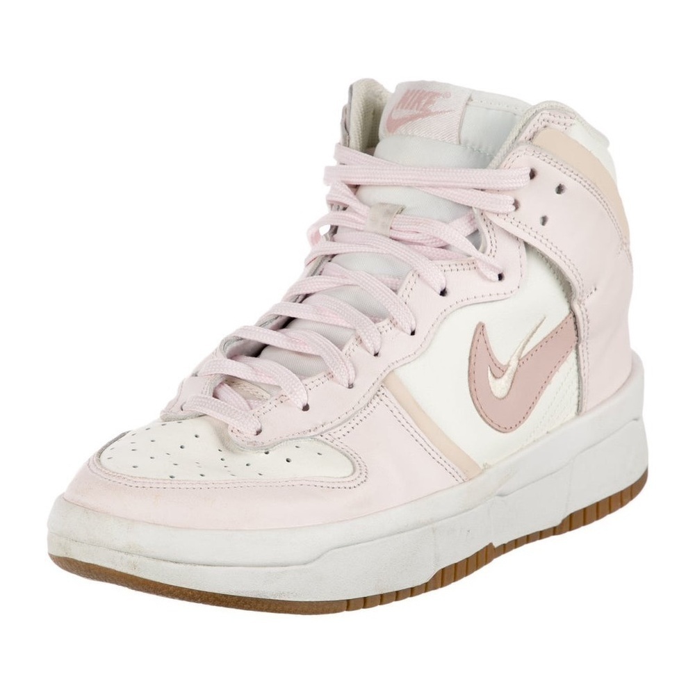 Nike Dunk High Rebel sneakers in sail/pink oxford size 9